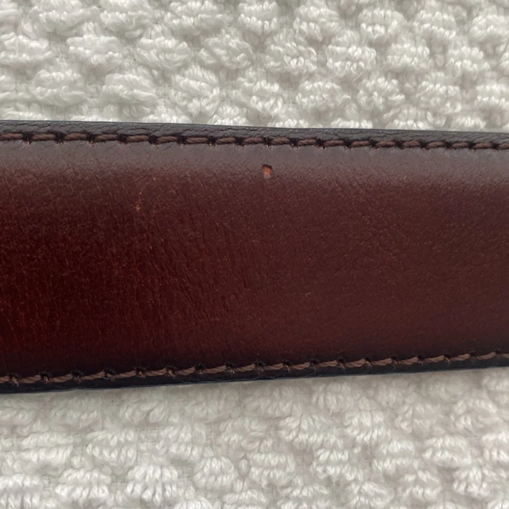 JoS. A. Bank Genuine Brown Leather Belt Size 36/90
